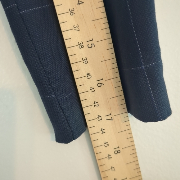 Zara Kids Navy Blue Checkered Blazer Size 8 Wedding Formal Communion - Picture 8 of 8